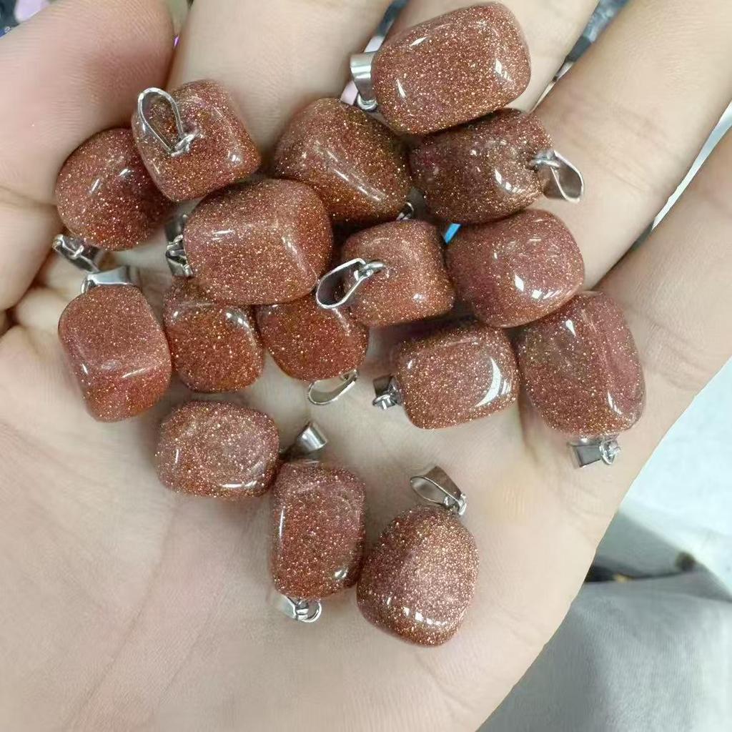 Natural Crystal Agate Irregular Pendants (15-20mm) for DIY Jewelry
