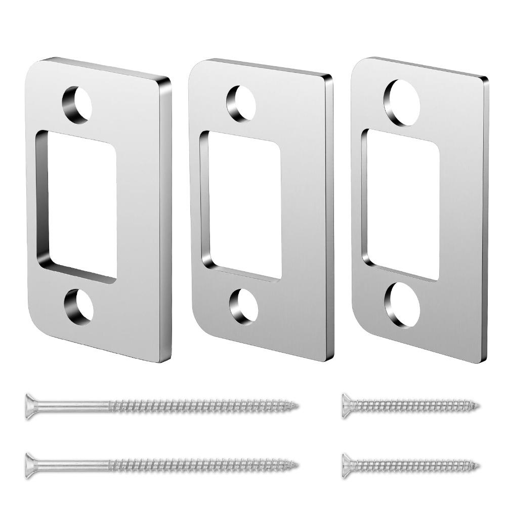 Universal Standard Deadbolt Restorer Strike Plates Stainless Steel Spacer Access Blocking