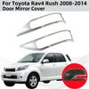 2008 2009 2010 2012 2013 2014 Для Toyota Rav4 Rush Новый Стиль Хромированные Аксессуары для Зеркал Заднего Вида Автомобиля Покрытые Хромом Накладки на Зеркала Дверей