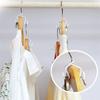 50Pcs Mini Clothes Hanger For Wardrobe Connector Hook Plastic Wardrobe Coat Extender Clips Holder Space Saving