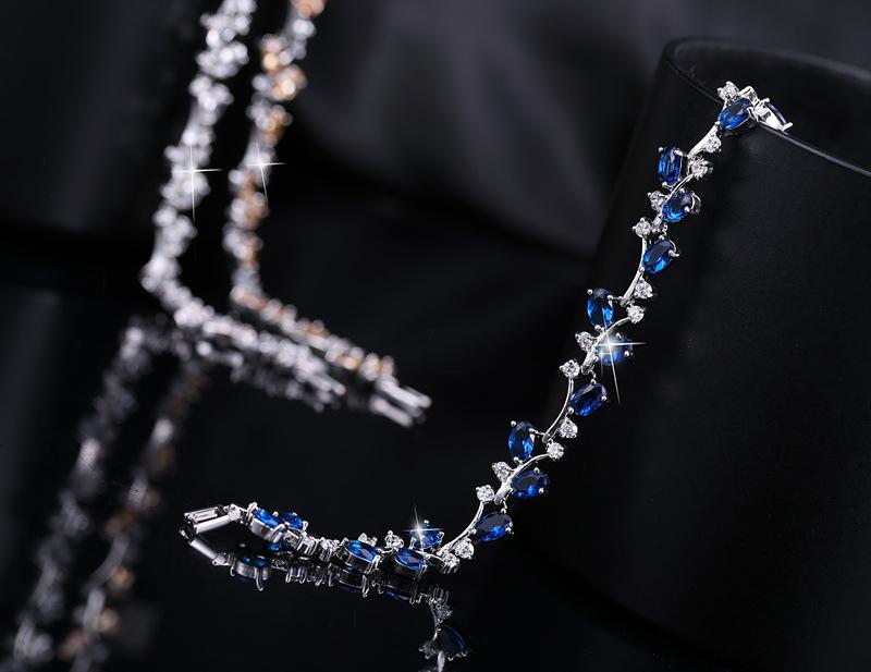 Корейская мода 18K Позолоченный белым золотом циркониевый браслет для женщин