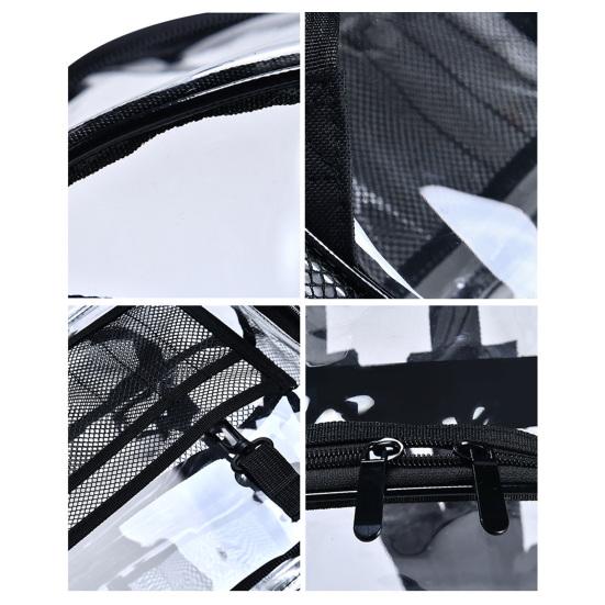 Прозрачный водонепроницаемый рюкзак большой емкости школьная сумка мужская и женская прозрачная дорожная