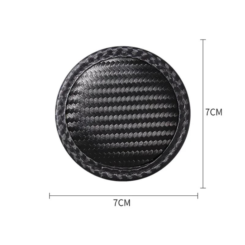 2pcs Car Water Coaster Anti-Slip Mats Accessories for Mitsubishi Ralliart Lancer Eclipse ASX Pajero Mirage Galant Montero