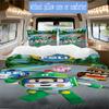 Robocar Poli Pattern Bedding,Quilt Set Quilt Cover Pillowcase Home Birthday Gift (1*duvet cover+2*pillowcase,without core)XSJT0917348