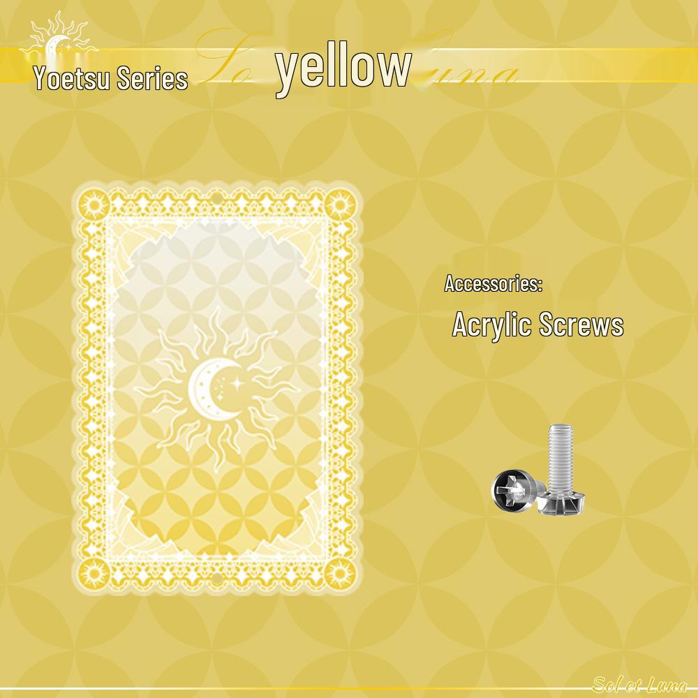 Акриловая рамка для демонстрации аниме-карточек серии Yaoyue с цветной прослойкой - Маленькая коробка для хранения красоты долины