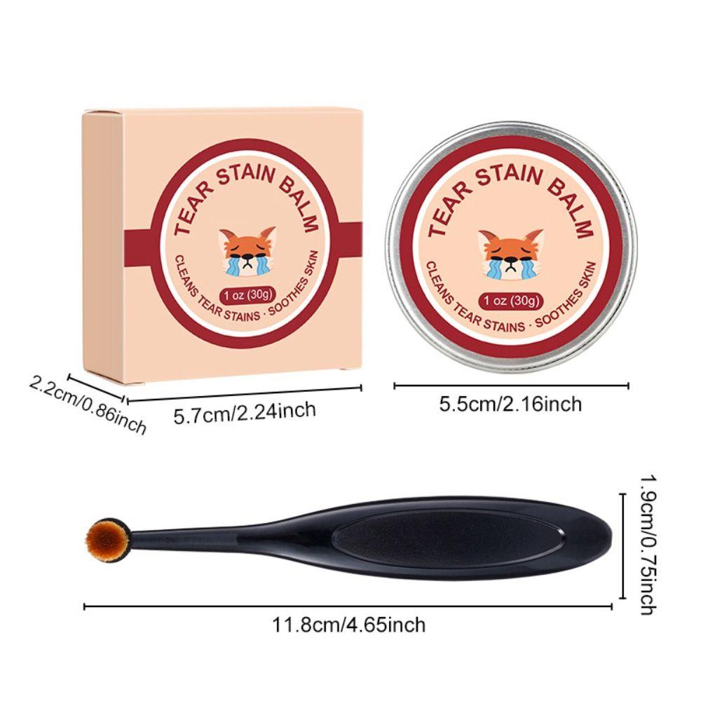 Безопасный и бережный уход за глазами с профессиональным кремом от пятен от слез у собак и кошек