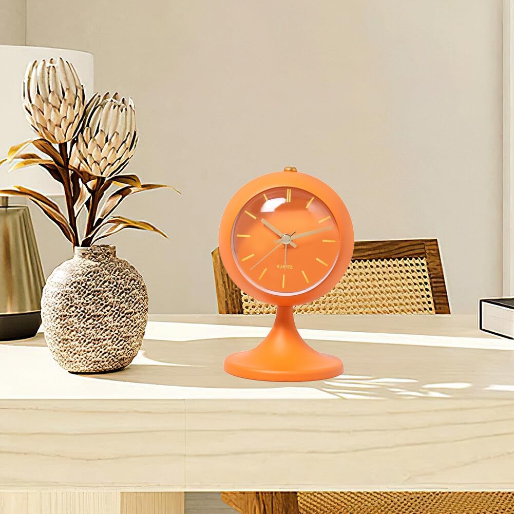 Ретро аналоговый будильник тихие нетикающие прикроватные часы для спальни домашнего офиса