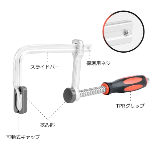 Prostormer 100mm L-Shaped Clamp, F-Shaped Clamp for Woodworking, DIY Tools, Woodworking, Gluing, Strong Fixing, Welding, Cutting, Clamping, Non-Slip