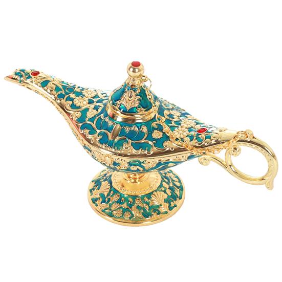 European Retro Crafts Home Club Zinc Alloy Aladdin Light Crafts Wishing Lamp