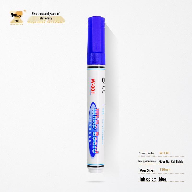 Long-lasting, High-capacity Erasable Whiteboard and Glass Marker with Thick Tip for Easy Erasing and Logo Printing.