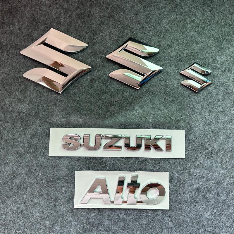 4 шт. 5 шт. Пластиковая 3D наклейка на руль автомобиля Suzuki Alto, передняя, задняя, модифицированное letter decoration