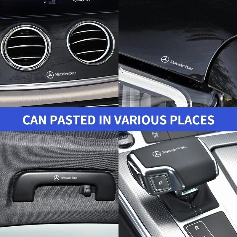 UOKOF1 W213 Hot W212 W213 Car Interior Random Stickers Car Goods Car steering wheel Decal For For Mercedes Benz AMG A B C E S CLA GLA G