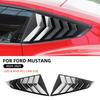 Carbon Fiber Style Rear Side Spoiler for Ford Mustang GT S650 2024-2026, Gloss Black Triangular Splitter