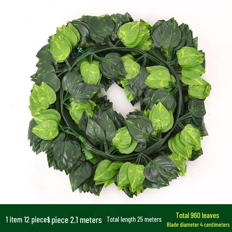 Большие Зеленые Искусственные Листья-Украшения для Плюща и Декора Крыши