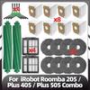 Совместимо для iRobot Roomba 205 / Plus 405 / Plus 505 Combo Запасные основные боковые щетки HEPA-фильтр Тряпки для мытья пола Мешки для пыли Запчасти
