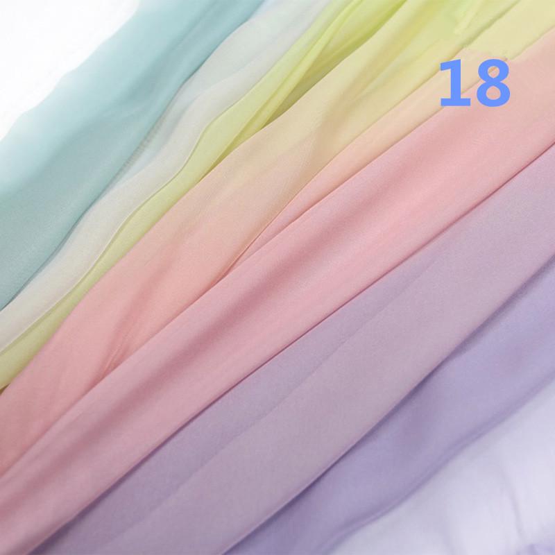 2M Ткань шифон градиентного цвета радуги в древнем стиле 30D органза тюль для DIY ханьфу свадебного платья сценического декора