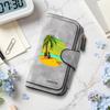 Tropical Palm Print Long Wallet Casual Card Holder Portable Purse