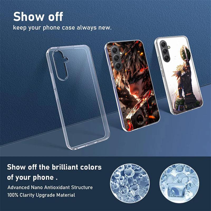 Чехол для телефона My Hero Bakugou Katsuki для Samsung A17 A37 A57 A07 A16 A26 A36 A56 A06 A02S A12 A22 A32 A52S A04S A14 A24 A34 A54 A0