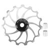 MEIJUN Направляющий ролик заднего переключателя 15T Керамический подшипник для складных горных велосипедовСеребристый