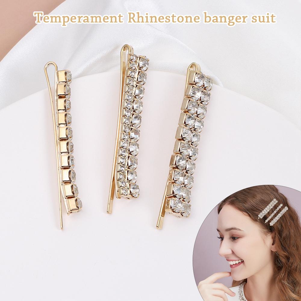 Hair Styling Diamondl Hairgrip Shining Crystal Barrettes Rhinestones Hairpins Hair Clips Set