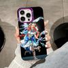 Game GI Nilou Purple Translucent Mobile Phone Case for iPhone 17 16 15 14 13 12 11 X XR XS 8 7 Air Pro Max Plus Colorful Cover
