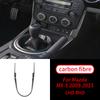 Для Mazda MX-5 Miata 2009-2015 3 шт. из настоящего углеродного волокна, рычаг переключения передач U-образной формы/CD, отделка боковой панели салона автомобиля