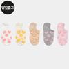 PG Women's/Student Pom Pom Heart Mesh Socks (5 Pairs) Set Daily Fake Socks