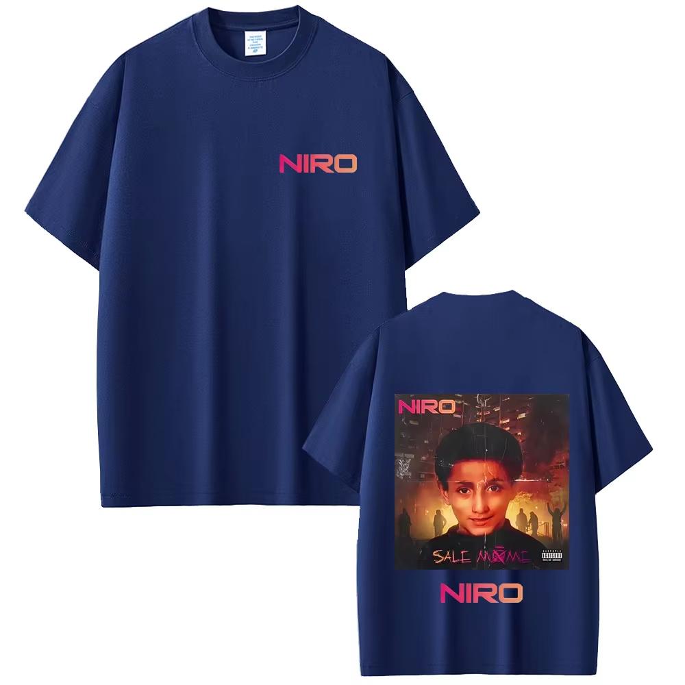 RapRapper Niro Sale Môme Album T Shirts Men Women 2026 Fashion luxury Streetwear Unisex Vintage Casual Pure Cotton Crewneck Top