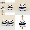 Charming Panda Plush Keychain Cute Short Plush Panda Doll Adorable Bag Accessory