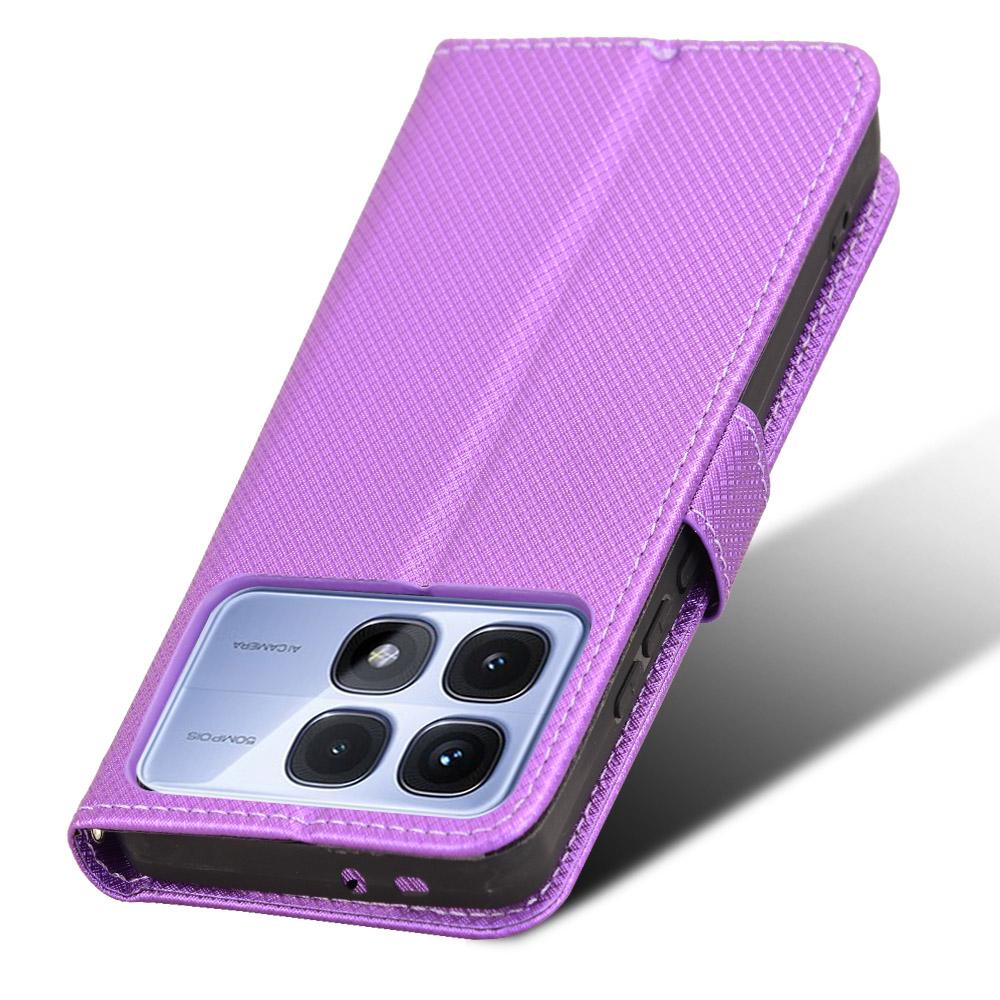 For Xiaomi Redmi K70 Ultra Phone Stand Case Diamond Texture PU Leather Cover Wallet