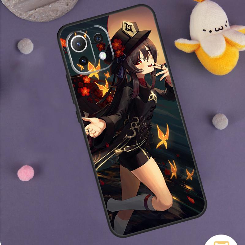Чехол Genshin Impact Ху Тао для Xiaomi 13T 12T 11T Pro 13 14 Ultra 12 Lite POCO X6 M6 F5 F6 Pro X5 X3 F3 M5s