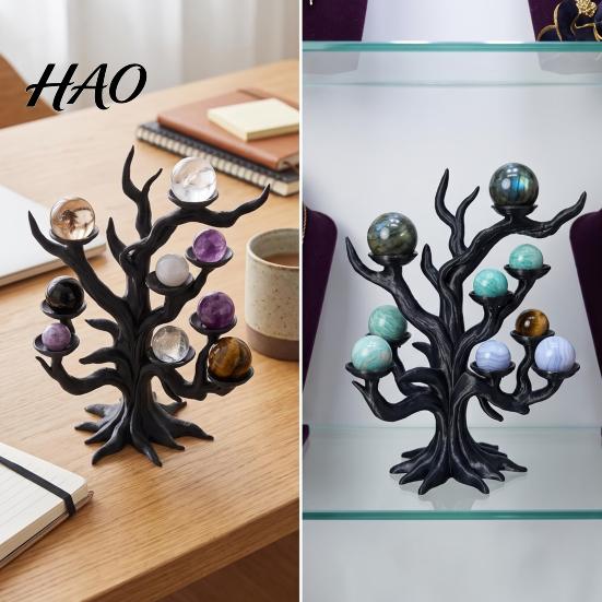 Готический Ornament Дерево 3D Печатный Подставка для Хрустального Шара, Стойка для Демонстрации Сферы Мертвой Ветви, Настольные Мини-Орнаменты Хэллоуина Держатель для Дома