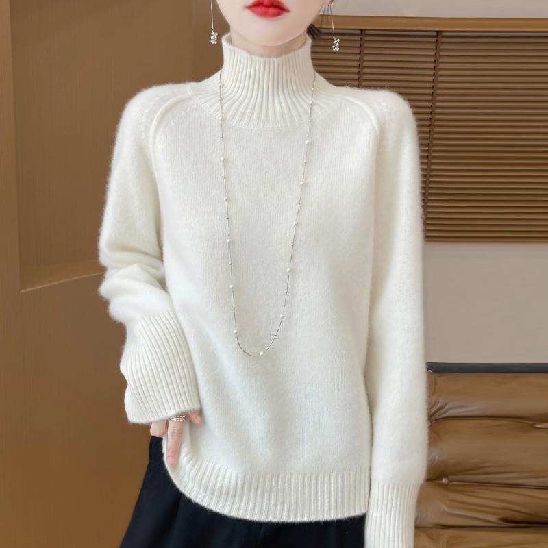Женский кашемировый свитер Qinghe кашемир 30% кашемир 70% шерсть теплый и модный универсальный осенне-зимний