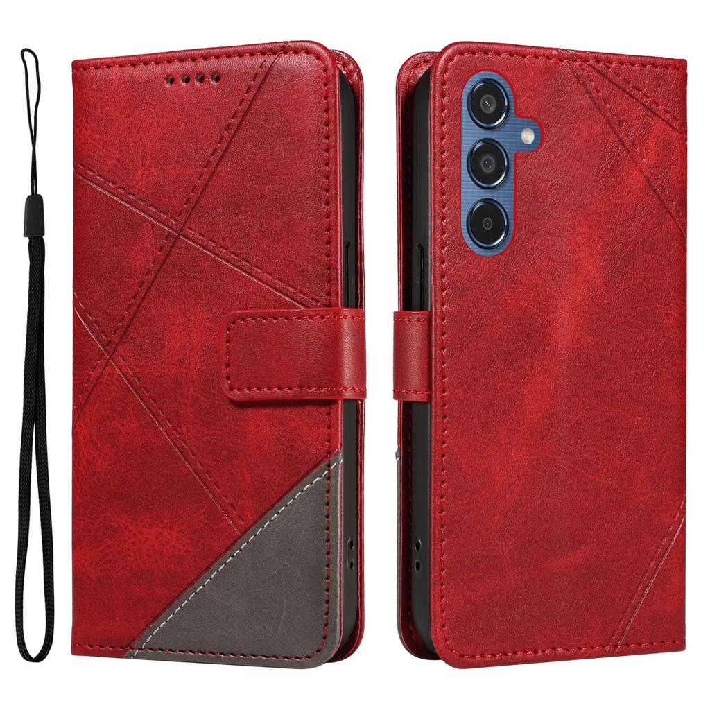 Чехол для Samsung Galaxy M35 5G, складная подставка, кожаный геометрический кошелек, чехол для телефона