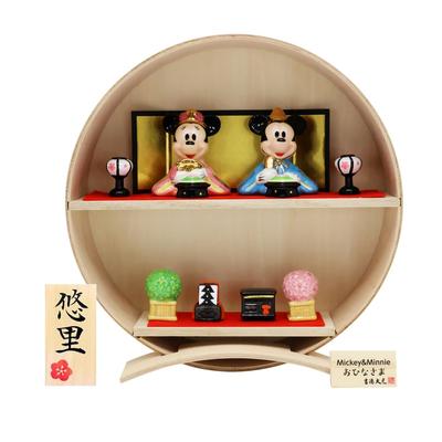 Компактная мини-кукла Хина от Диснея с табличкой с именем Керамическая мини-кукла Хина от Диснея Деревянная круглая подставка для куклы Хина (Отправлено отдельно)