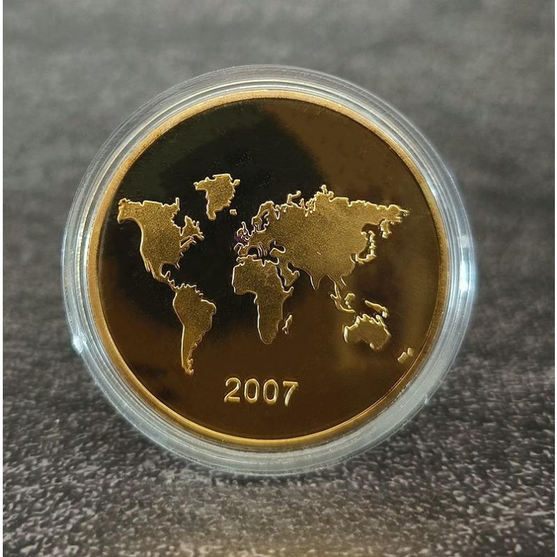 1 шт. Новый Свет Семь Архитектурных Чудес Памятная Монета Пирамида Великая Китайская Стена Тадж-Махал Памятная Медаль Креативная Монета