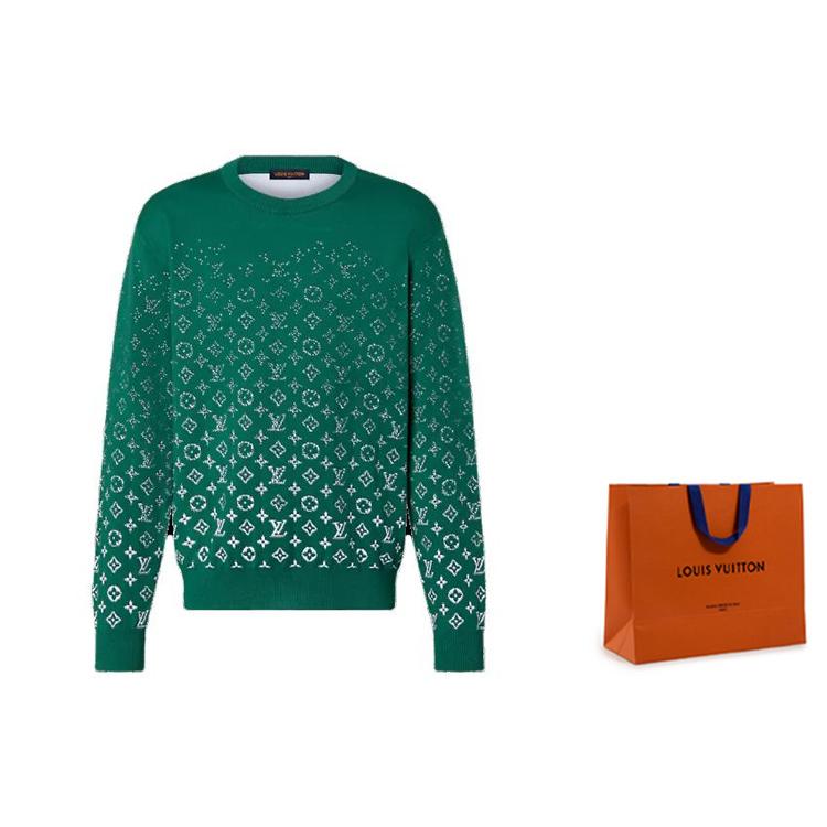 Louis Vuitton Хлопковый топ с монограммой, вязаный 1ABIYO