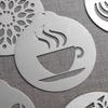 Cappuccino Barista Supplies Decoration Coffeeware Flowers Templates Coffee Stencil Set Coffee Mould