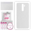 apgo Protective Skin Sticker for the Back Compatible with Xiaomi Redmi Note 8 Pro, Wrap Film, Foil, Vinyl - Pattern Transparent Carbon