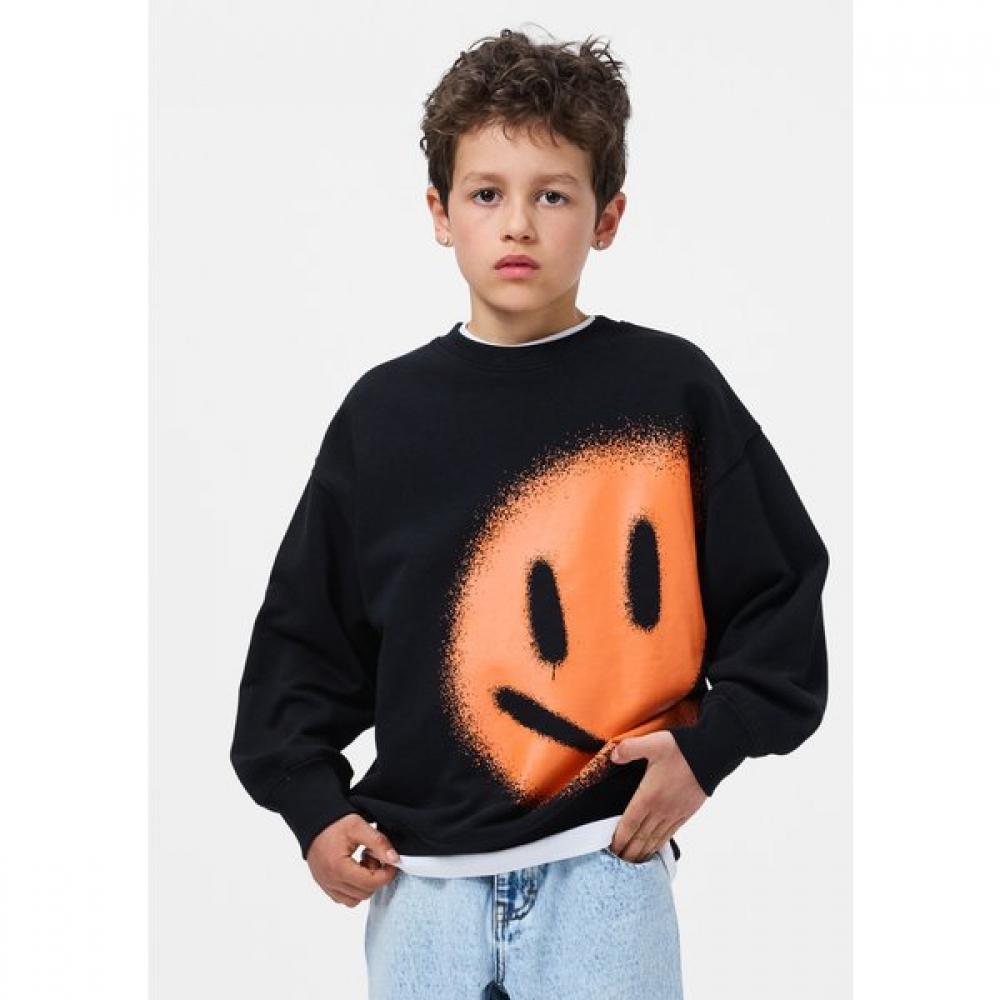 Molo 3 8 Years Sweatshirt Mar Orange Smile Akis9ts034