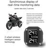 M5 Мотоциклетная TPMS Беспроводная Мотоциклетная Система Контроля Давления в Шинах с 2 Внешними Датчиками 5 Способов Оповещения