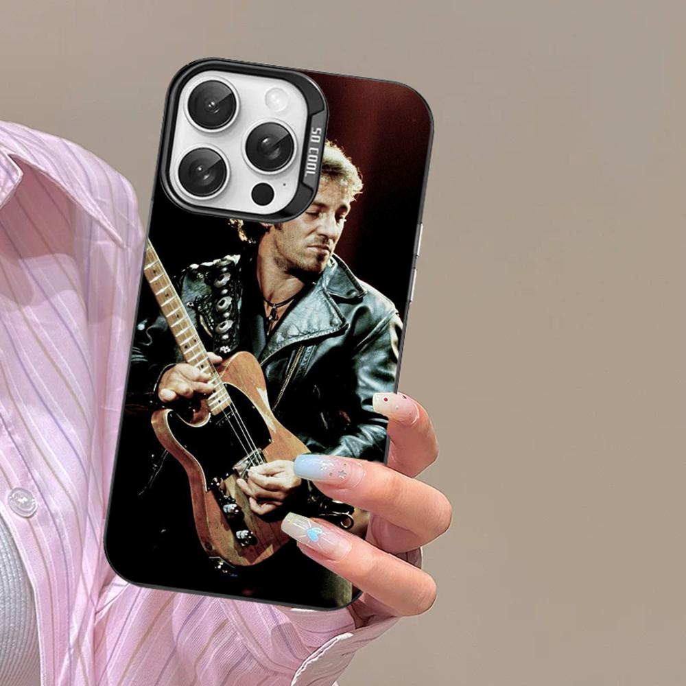 Чехол для телефона Bruce Springsteen Guitar для iPhone 16 15 14 13 12 11 Pro Max X XR XSMAX Матовый противоударный задний чехол