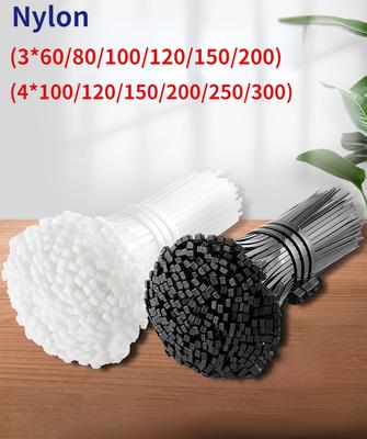 3M 4M 50/PCS Пластиковые нейлоновые кабельные стяжки самоблокирующиеся черные белые кабельные стяжки люверсы кабельные стяжки стяжки-молнии
