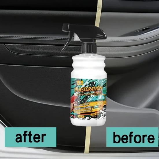 Car Plastic Restorer More Gloss Plastic Renovator Back To Black Longlasting Coating Leather Restore Polish Cleaning Products X9