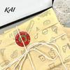 Decorative Holiday Labels Christmas Roll Stickers, 8 Festive Patterns Print, Round Envelope Decoration Decals Seals, Coated Paper Stickers for