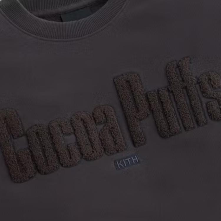 Kith Толстовка свободного кроя с круглым вырезом и длинными рукавами, серая, унисекс, KHT030064-211
