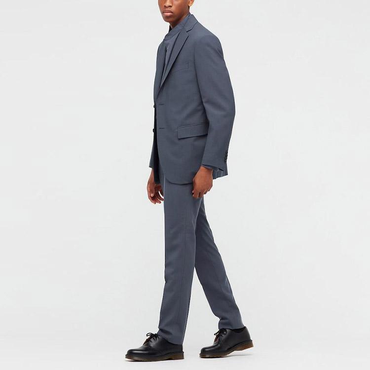 Uniqlo Серия совместных работ X Jil Sander Шерстяной блейзер Мужские блейзеры Темно-серый 439932-08