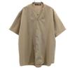 Haut En Bas Short Sleeve Skipper Color Shirt L Brown Men's Used