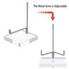 Round/Square Base Metal Arms Crystal Holder Soft Rubber Case Rock Collectibles Shelf  Shop