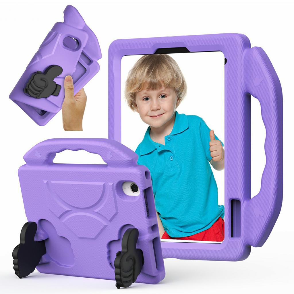 For iPad mini (2024)/(2021) Case Ultra-Soft EVA Thumb Kickstand Tablet Cover